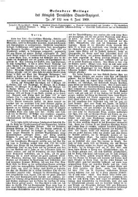 Königlich Preußischer Staats-Anzeiger (Allgemeine preußische Staats-Zeitung) Samstag 6. Juni 1868