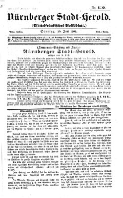 Fränkischer Herold Sonntag 16. Juni 1861