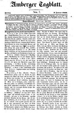 Amberger Tagblatt Freitag 9. Januar 1863