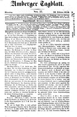 Amberger Tagblatt Dienstag 10. Februar 1863