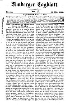 Amberger Tagblatt Dienstag 10. März 1863