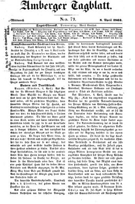 Amberger Tagblatt Mittwoch 8. April 1863