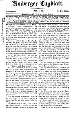 Amberger Tagblatt Donnerstag 7. Mai 1863