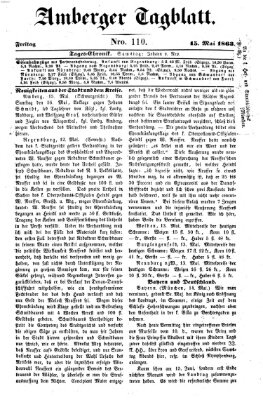 Amberger Tagblatt Freitag 15. Mai 1863