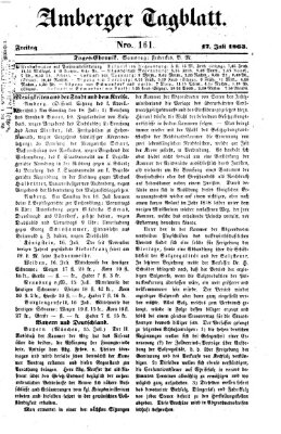Amberger Tagblatt Freitag 17. Juli 1863