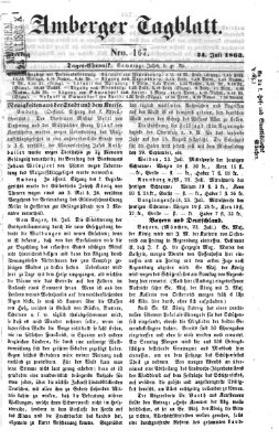 Amberger Tagblatt Freitag 24. Juli 1863