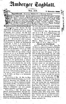 Amberger Tagblatt Samstag 7. November 1863