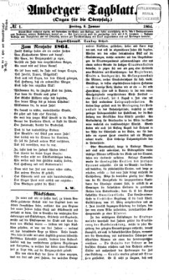 Amberger Tagblatt Freitag 1. Januar 1864