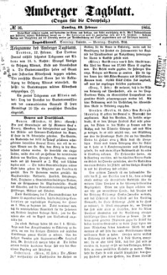 Amberger Tagblatt Samstag 13. Februar 1864