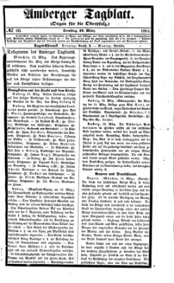 Amberger Tagblatt Samstag 12. März 1864