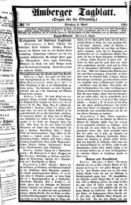 Amberger Tagblatt Dienstag 5. April 1864