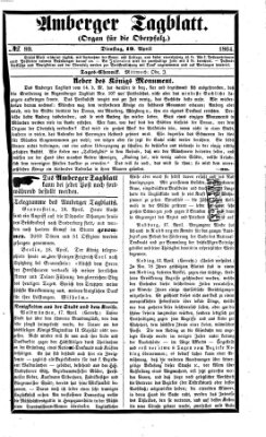 Amberger Tagblatt Dienstag 19. April 1864
