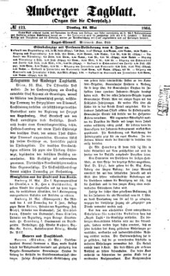 Amberger Tagblatt Dienstag 31. Mai 1864