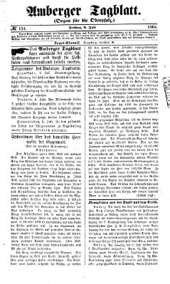 Amberger Tagblatt Freitag 8. Juli 1864