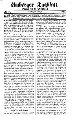 Amberger Tagblatt Samstag 27. August 1864