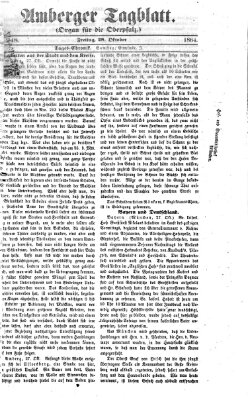Amberger Tagblatt Freitag 28. Oktober 1864