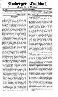 Amberger Tagblatt Freitag 4. November 1864