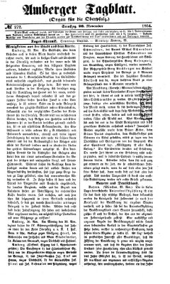 Amberger Tagblatt Samstag 26. November 1864