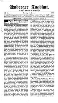 Amberger Tagblatt Samstag 14. Januar 1865