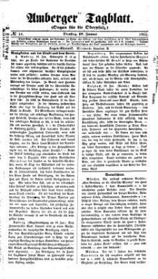 Amberger Tagblatt Dienstag 17. Januar 1865
