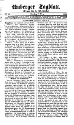 Amberger Tagblatt Dienstag 7. März 1865