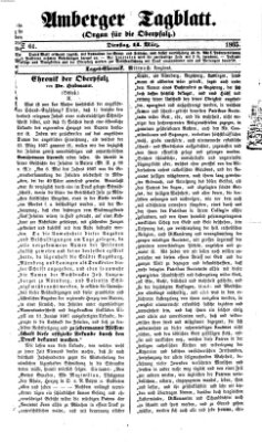 Amberger Tagblatt Dienstag 14. März 1865