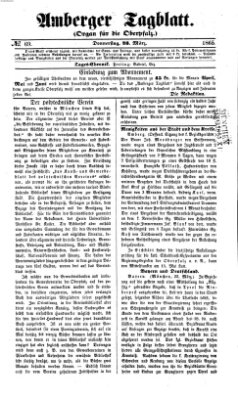Amberger Tagblatt Donnerstag 23. März 1865