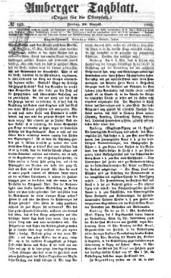 Amberger Tagblatt Freitag 18. August 1865