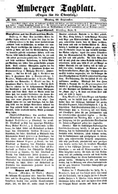 Amberger Tagblatt Montag 11. September 1865