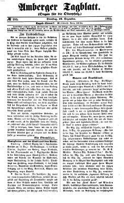 Amberger Tagblatt Dienstag 12. Dezember 1865