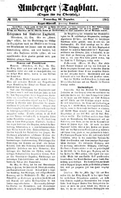 Amberger Tagblatt Donnerstag 21. Dezember 1865