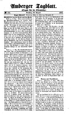 Amberger Tagblatt Samstag 11. August 1866