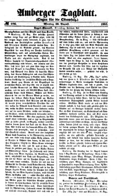 Amberger Tagblatt Montag 13. August 1866