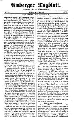 Amberger Tagblatt Freitag 31. August 1866