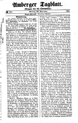 Amberger Tagblatt Montag 24. September 1866