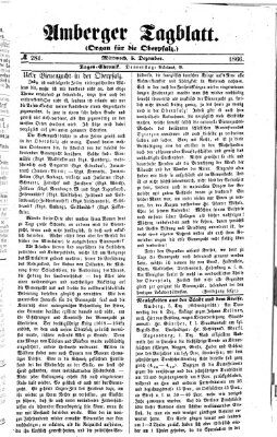 Amberger Tagblatt Mittwoch 5. Dezember 1866