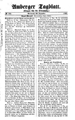 Amberger Tagblatt Mittwoch 12. Dezember 1866