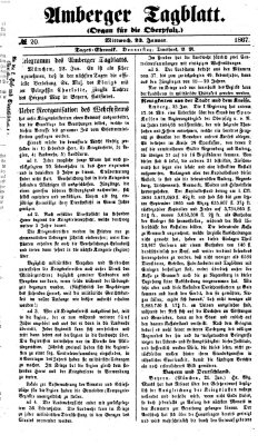 Amberger Tagblatt Mittwoch 23. Januar 1867