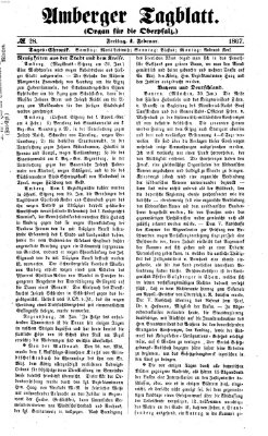 Amberger Tagblatt Freitag 1. Februar 1867