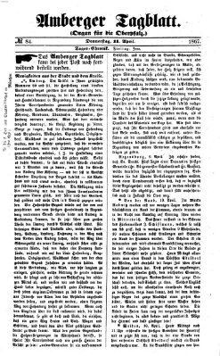 Amberger Tagblatt Donnerstag 11. April 1867