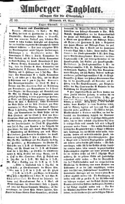 Amberger Tagblatt Mittwoch 17. April 1867