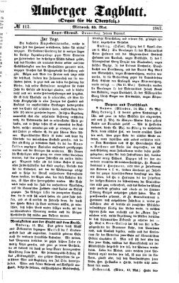 Amberger Tagblatt Mittwoch 15. Mai 1867