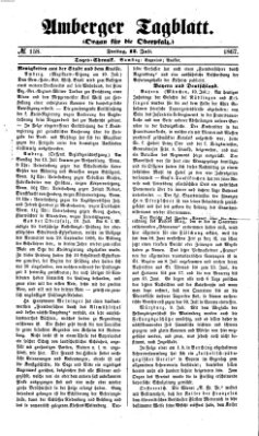 Amberger Tagblatt Freitag 12. Juli 1867