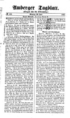 Amberger Tagblatt Montag 22. Juli 1867