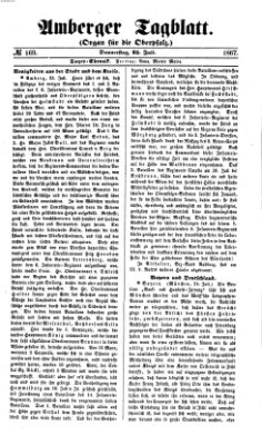 Amberger Tagblatt Donnerstag 25. Juli 1867