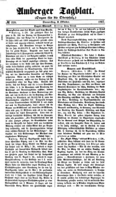 Amberger Tagblatt Donnerstag 3. Oktober 1867