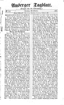 Amberger Tagblatt Samstag 19. Oktober 1867