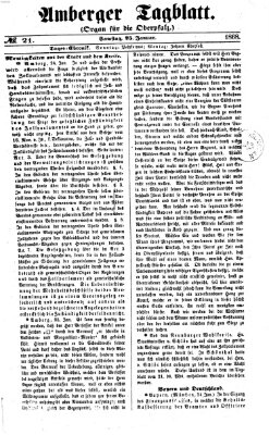 Amberger Tagblatt Samstag 25. Januar 1868