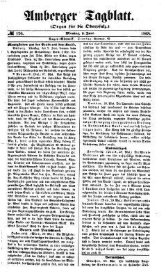 Amberger Tagblatt Montag 1. Juni 1868