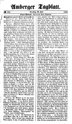 Amberger Tagblatt Dienstag 21. Juli 1868